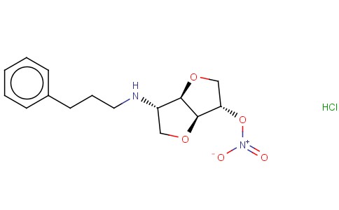 1,4:3,6-DIANHYDRO-2-DEOXY-2-((3-PHENYLPROPYL)AMINO)-L-IDITOL 5-NITRATE MONOHYDROCHLORIDE